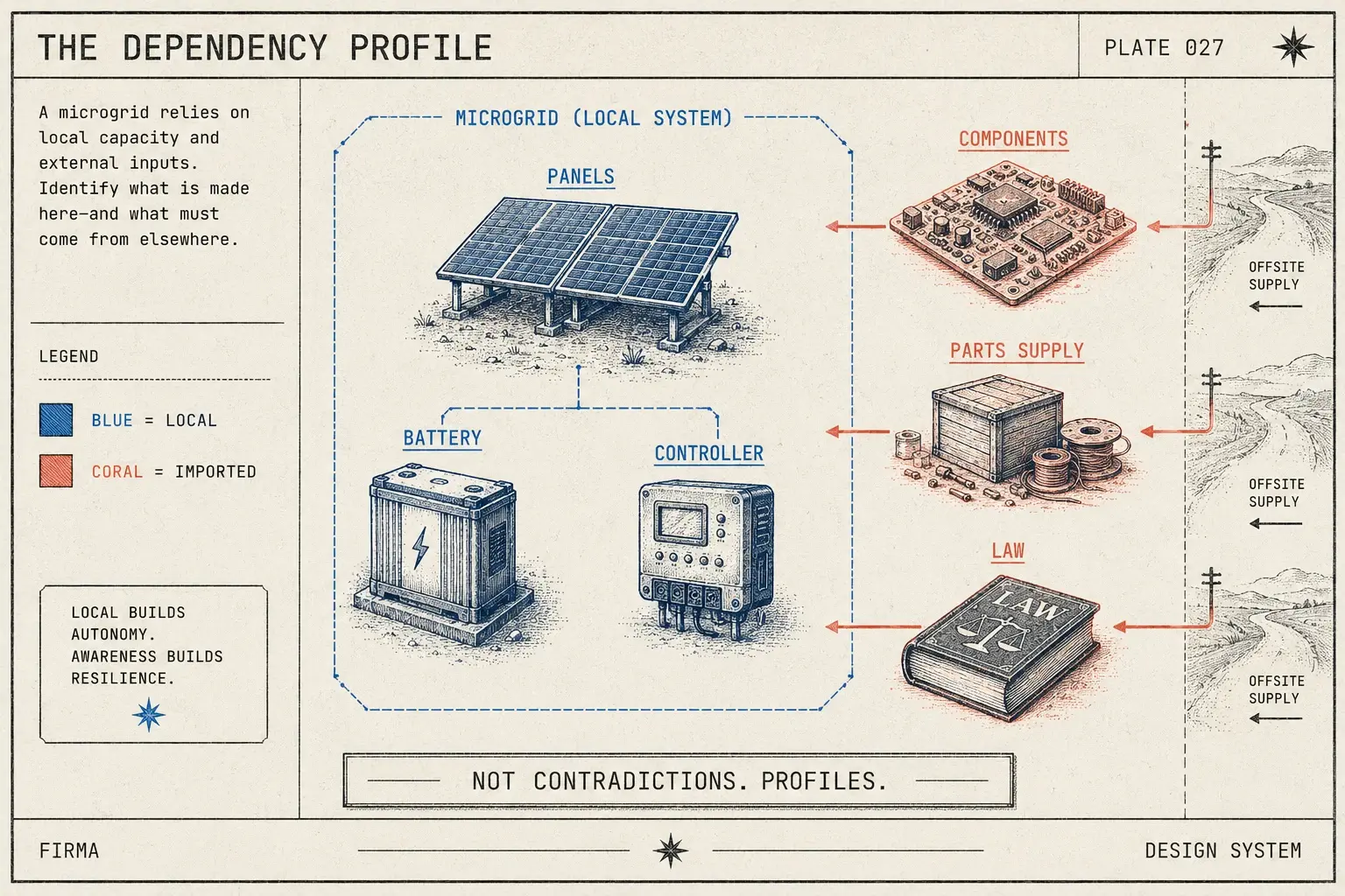 The dependency profile — not contradictions, profiles
