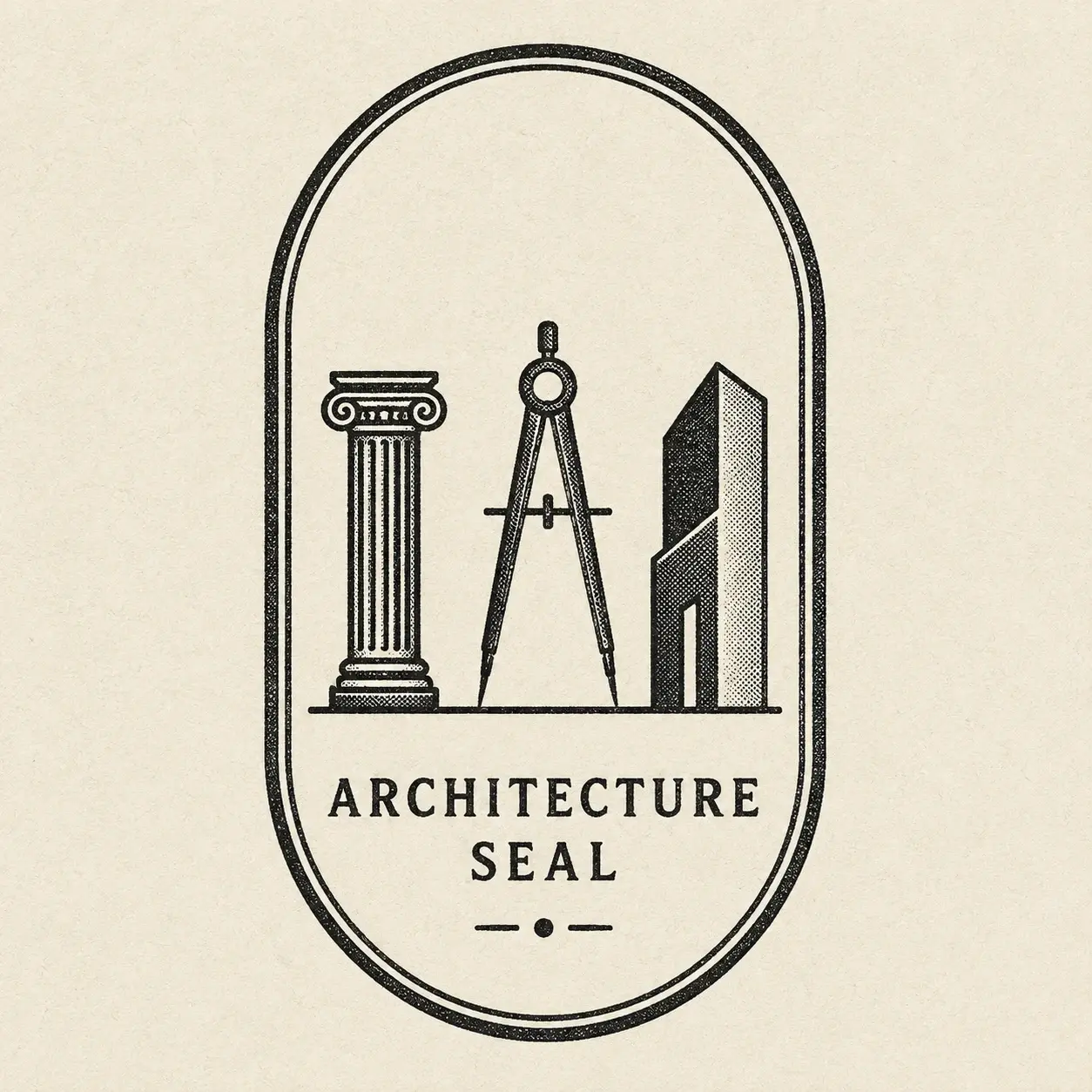 The Architecture seal — instruments over the substrate